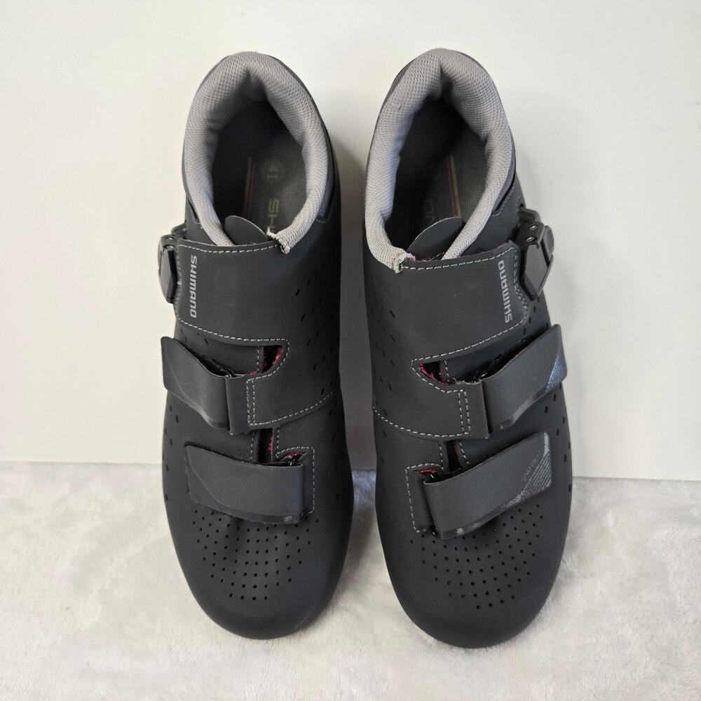 Shimano SH-RP301W Women’s Cycling Shoes Size 8.5 Smoke Gray with Cleats.